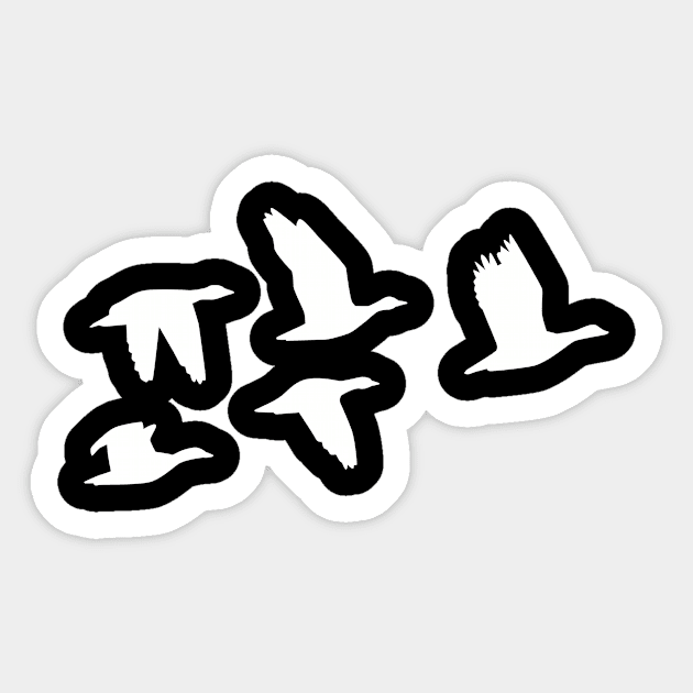 Geese Sticker by Designzz